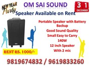 Sound available on Rent for New Year Party